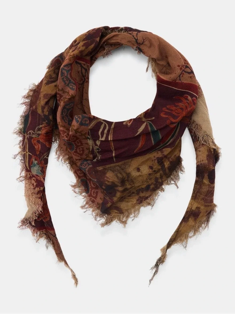 Zara Printed Brown Bandana. Brand new!